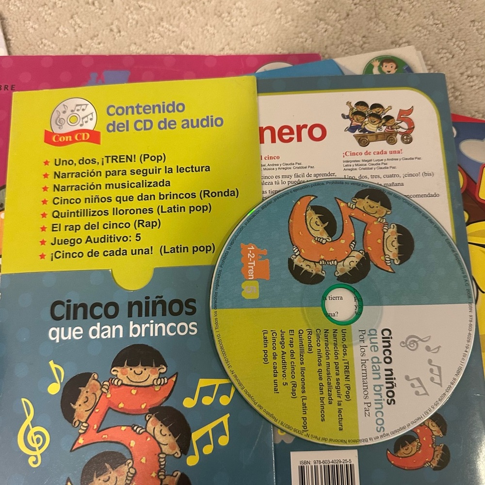 Spanish Books Learning Bundle for Kids W Audio Cd - Picture 8 of 12
